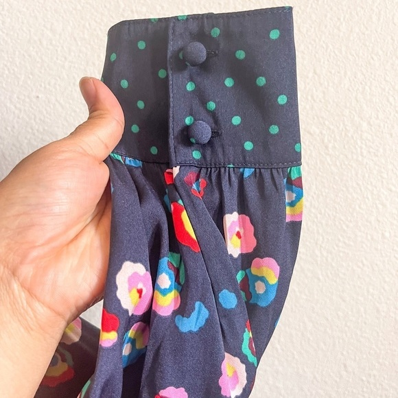 Boden Grace Floral Neck Tie Blouse | Size 14 - Picture 8 of 16